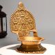 Vintage Brass Ashtalakshmi Diya Oil Lamp Traditional Puja Decor