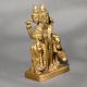 Handmade Brass Lord Dattatreya Divine Statue for Prayer Room