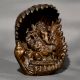 Handmade Premium Brass Ganesha Sitting Inside Conch Shell Statue