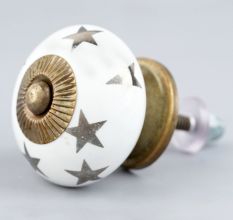 Silver Star Ceramic Drawer Knobs Online