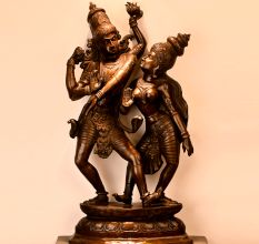 Handcrafted Brass Lord Shiva Devi Parvati Dancing Statue