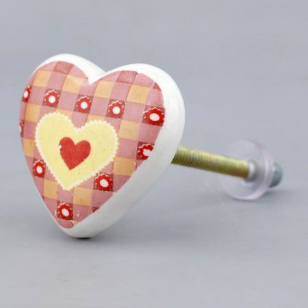 Heart Ceramic Knob