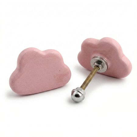 Pink Cloud Ceramic Cabinet Knob Online