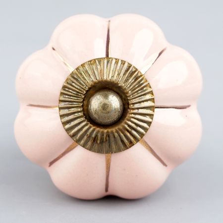 Pink Gold Line Medium Knob