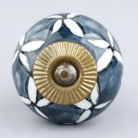 Grey Leaf Drawer Knob