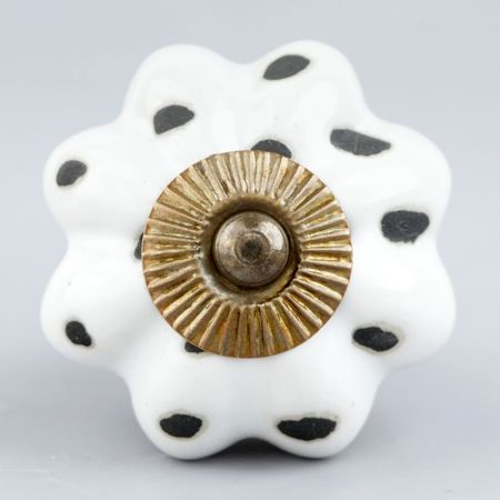 White Etched Melon Knob