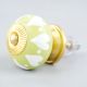 Lime Heart Ceramic Drawer Knob