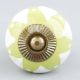 Lime Heart Ceramic Drawer Knob