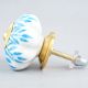 Turquoise Leaf Medium Knob