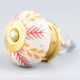 Red Leaf Ceramic Floral Dresser Knob Online