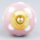 Pink Polka Dotted Small Ceramic Cabinet Knobs