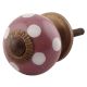 Purple Dotted Small Ceramic Knobs Online