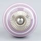 Purple Striped Small Ceramic Knobs