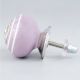Purple Striped Small Ceramic Knobs