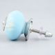 Turquoise Etched Ceramic Knob 39