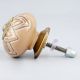 Golden Flower Ceramic Dresser Knob