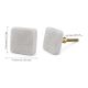 White Stone Square Cabinet Knobs Online-1 Piece