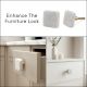 White Stone Square Cabinet Knobs Online-1 Piece