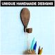Wooden Adhesive Hot Air Balloon,Car And Rocket Shape Wall Hooks-Pack of 3