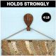 Wooden Adhesive Hot Air Balloon Shape Wall Hooks-3 Pieces