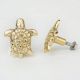 Golden Brass Turtle Knob – Handmade Cabinet and Drawer Pull-1 Piece