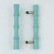 Turquoise handmade Wooden Door Handles for Drawer-1 Piece (7 Inches)