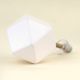 White Geometric Wooden Cabinet Knob