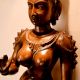 Handcrafted Brass Dancing Lady Statue – Traditional Indian Classical Art Home Decor Idol