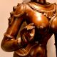 Handcrafted Brass Dancing Lady Statue – Traditional Indian Classical Art Home Decor Idol