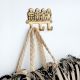 Golden Brass Four Monkeys Wall Hook