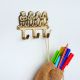 Golden Brass Four Monkeys Wall Hook
