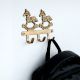 Running Two Horse Brass Wall Hook | Decorative Antique Finish Wall Hanger