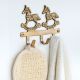 Running Two Horse Brass Wall Hook | Decorative Antique Finish Wall Hanger