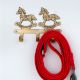 Running Two Horse Brass Wall Hook | Decorative Antique Finish Wall Hanger