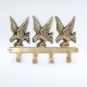 Golden Brass Eagle Wall Hook – Decorative Key & Coat Holder