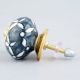 Grey Leaf Drawer Knob