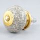 Marble Cream Crackle Ceramic Cabinet Knob