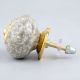 Marble Cream Crackle Ceramic Cabinet Knob