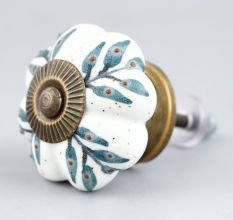 White Green Leaf Melon Knob