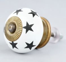 Black Star Ceramic Knob