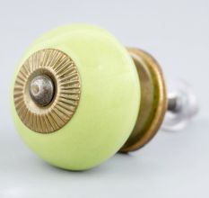 Lime Round Knob