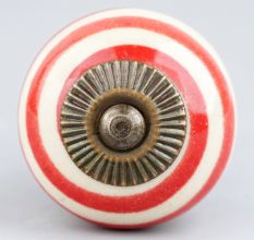 Old Red Striped Knob