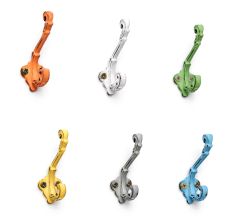 6 Pieces Multicolor Double Prong Iron Decorative Wall Hooks