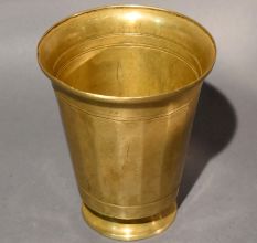 Vintage Brass Pedestal Sacred Ritual Cup