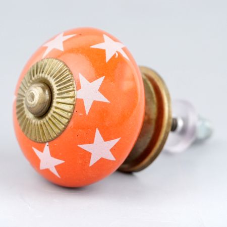 Orange Star Ceramic Drawer Knob Online