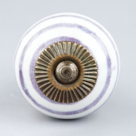 Dark Purple Striped Knob
