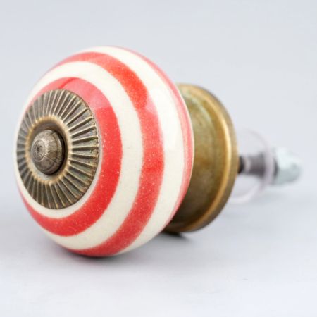Old Red Striped Knob