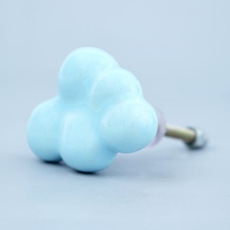 Turquoise Handmade Ceramic Cloud Shape Dresser Knob