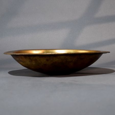 Vintage Himalayan Brass Bowl for Deity Bathing Ceremony
