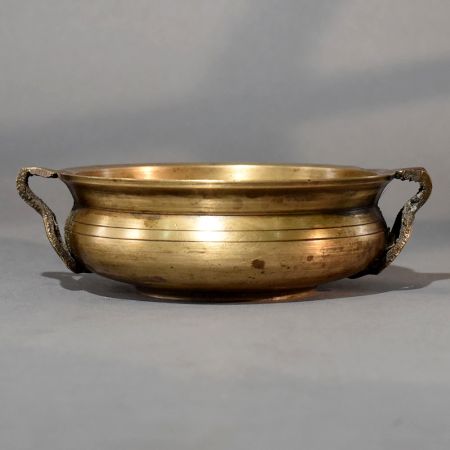Vintage Handmade Brass Urli Bowl for Flower Decoration